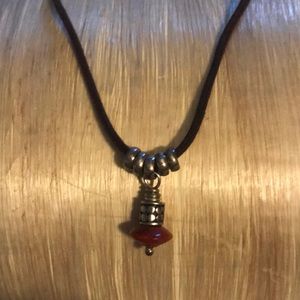 Recycled Sterling Silver And turquoise choker.